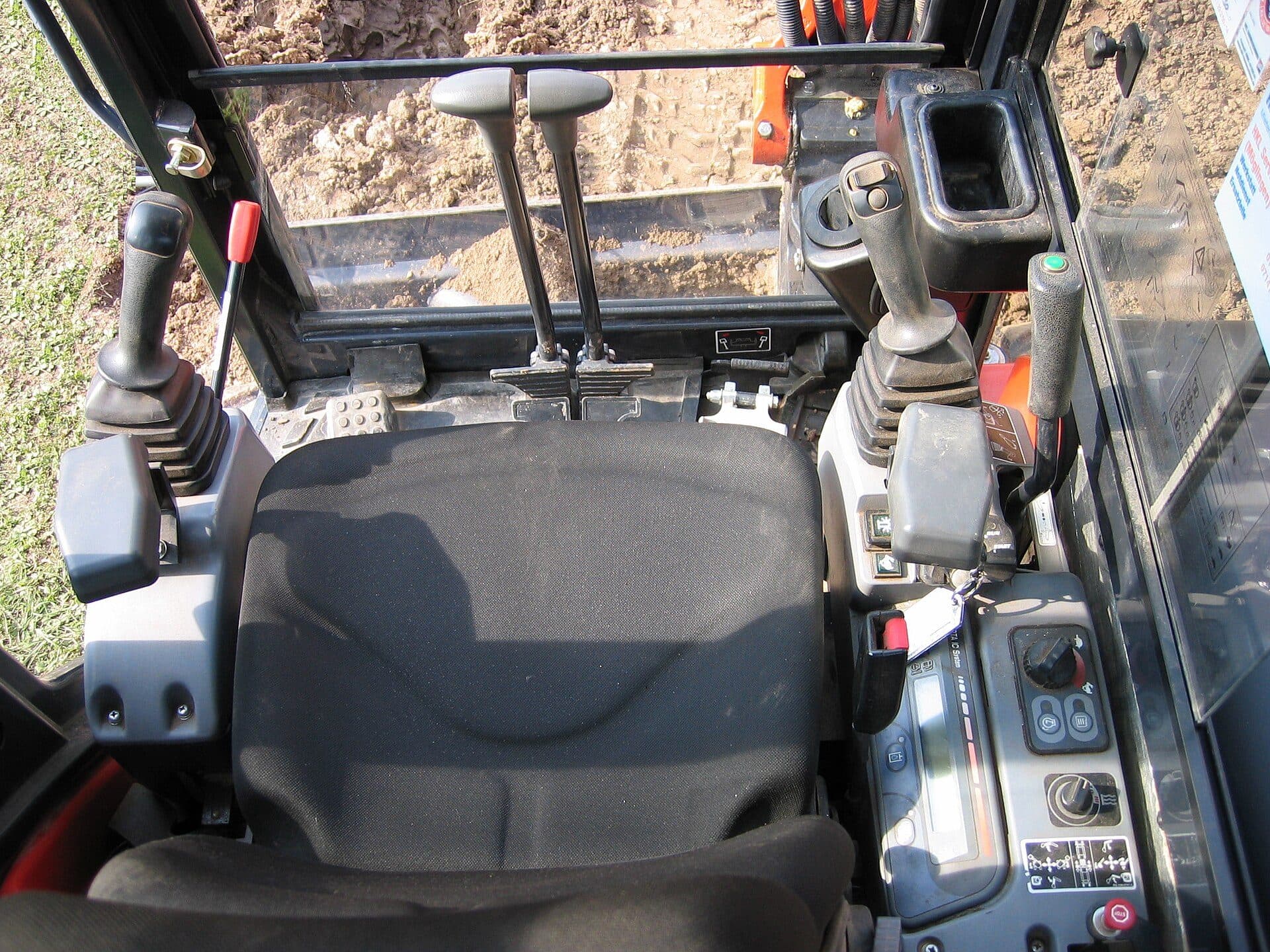Operator cab with PeakTrack telematics
